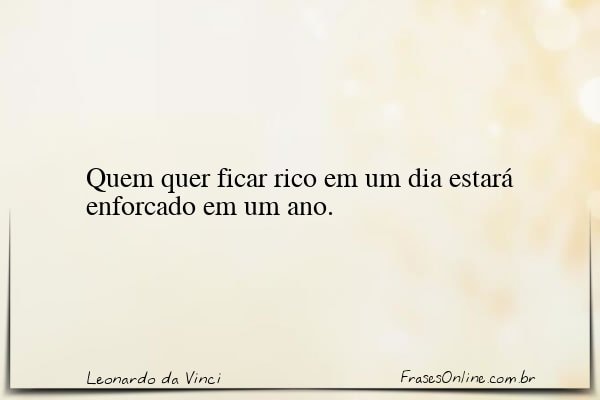 Frase de Leonardo da Vinci