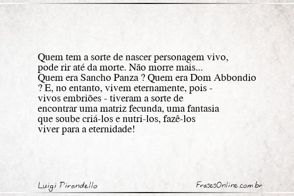 Frase de Luigi Pirandello