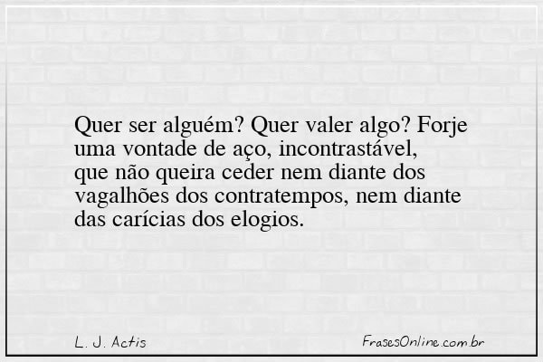 Frase de L. J. Actis
