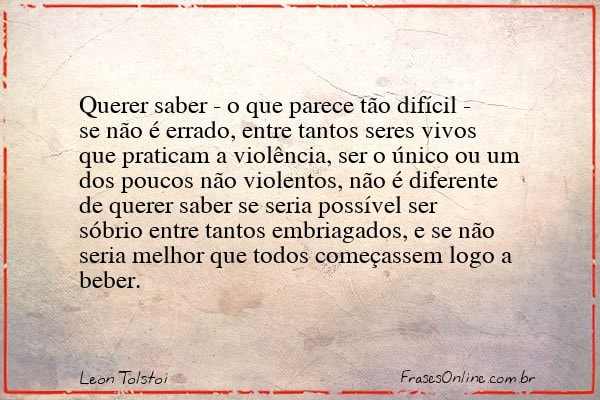 Frase de Leon Tolstoi