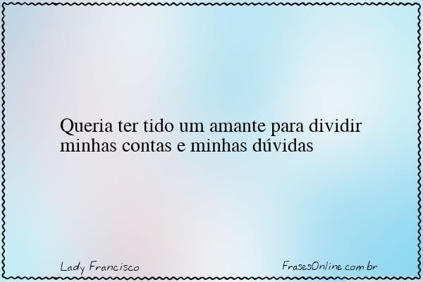 Frase de Lady Francisco