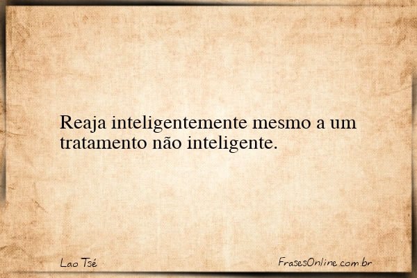 Frase de Lao Tsé