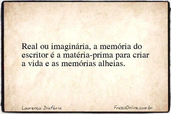 Frase de Lourenço Diaféria