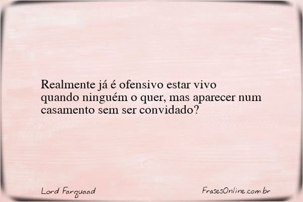 Frase de Lord Farquaad