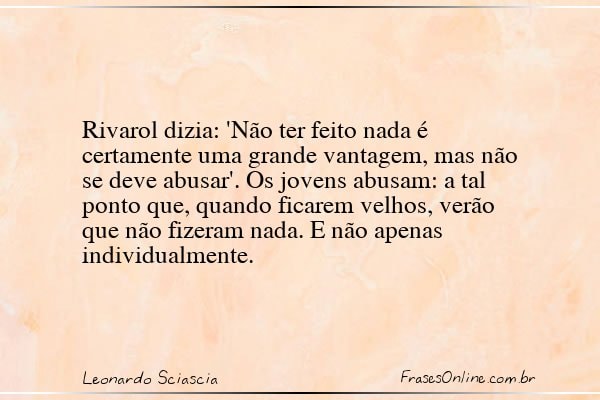 Frase de Leonardo Sciascia