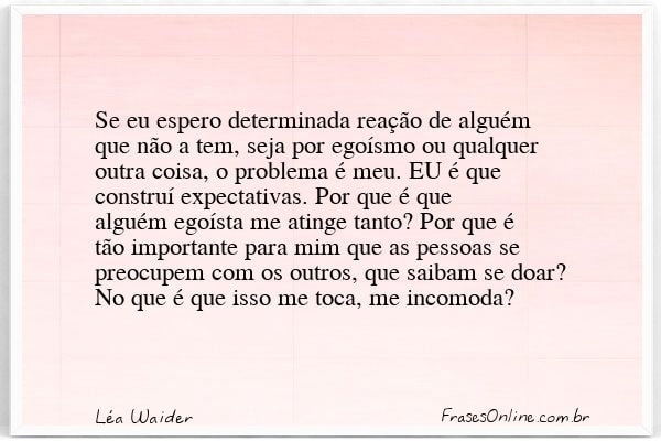 Frase de Léa Waider