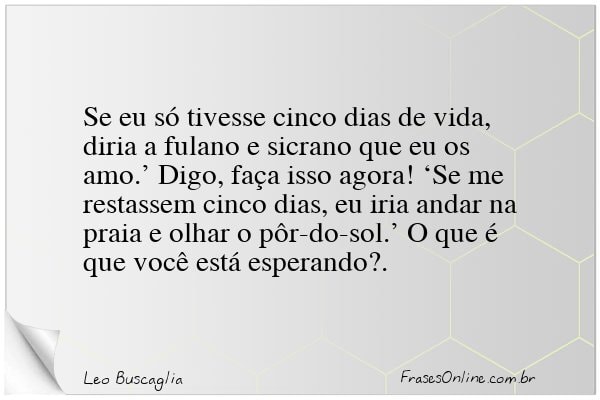 Frase de Leo Buscaglia