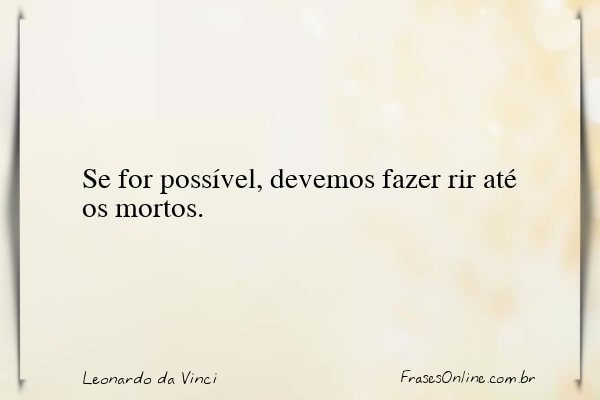 Frase de Leonardo da Vinci