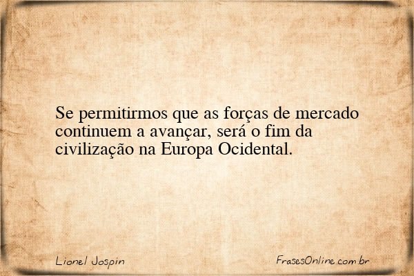 Frase de Lionel Jospin