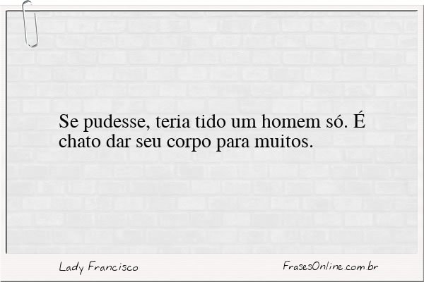 Frase de Lady Francisco