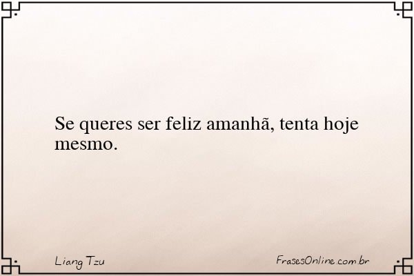 Frase de Liang Tzu