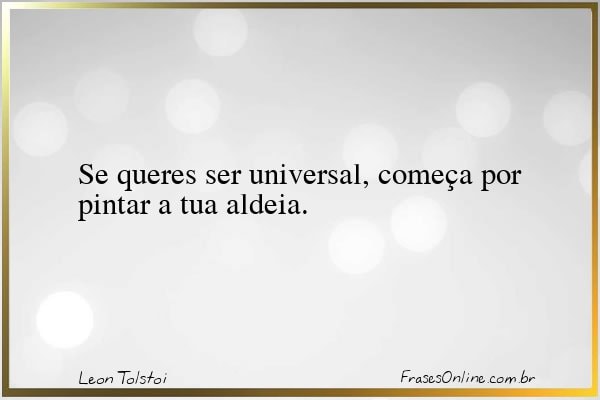 Frase de Leon Tolstoi