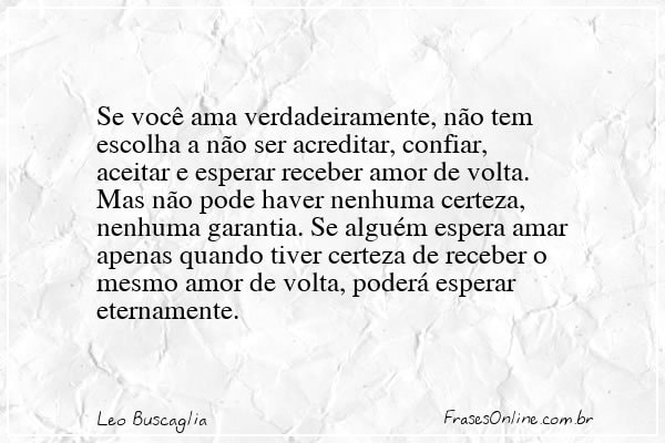 Frase de Leo Buscaglia