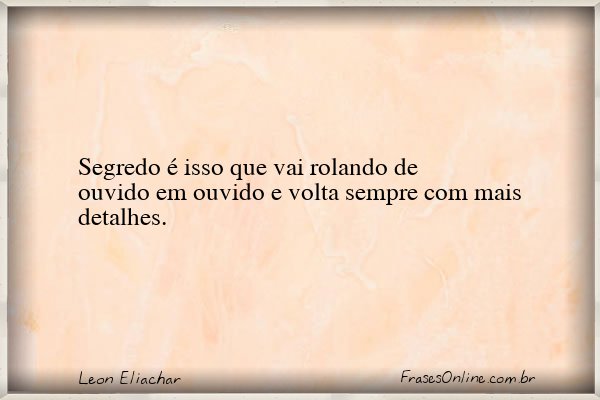 Frase de Leon Eliachar
