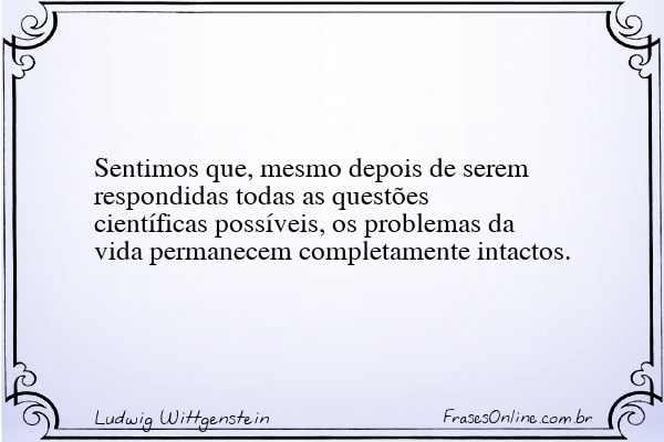 Frase de Ludwig Wittgenstein