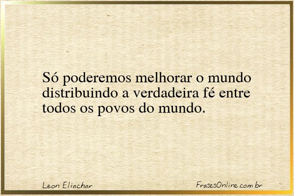 Frase de Leon Eliachar