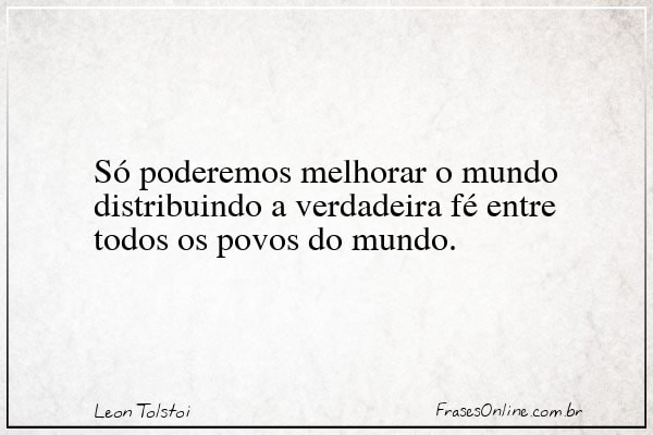 Frase de Leon Tolstoi