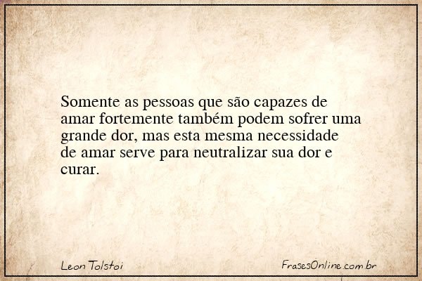 Frase de Leon Tolstoi