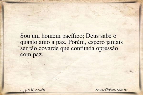 Frase de Lajos Kossuth