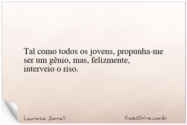 Frase de Lawrence Durrell