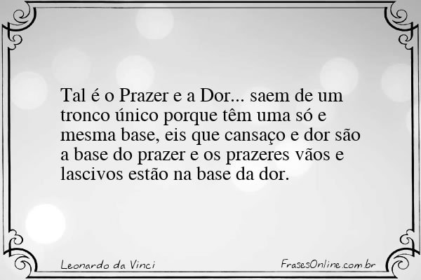 Frase de Leonardo da Vinci