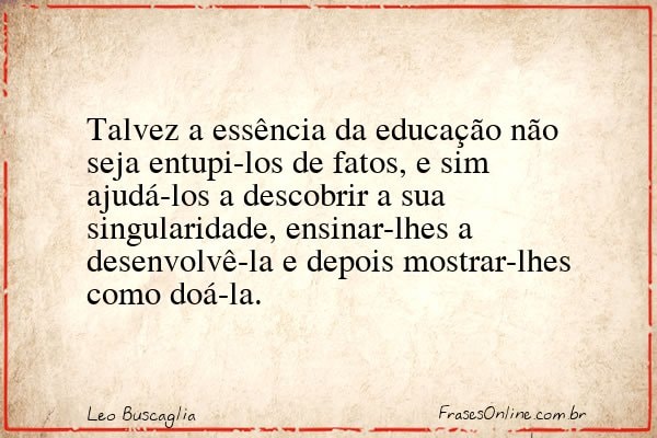 Frase de Leo Buscaglia
