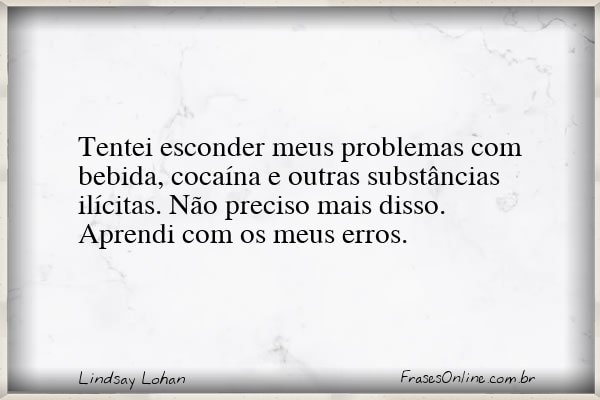 Frase de Lindsay Lohan