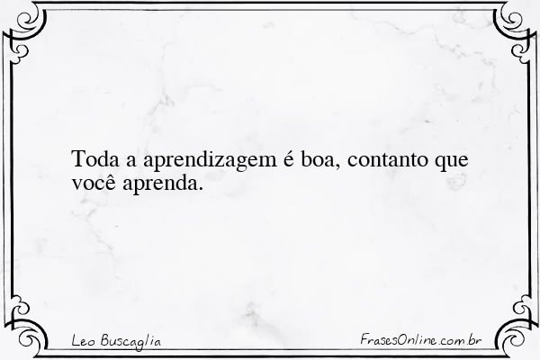 Frase de Leo Buscaglia