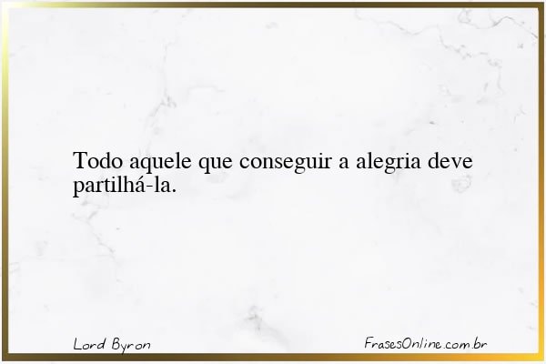 Frase de Lord Byron