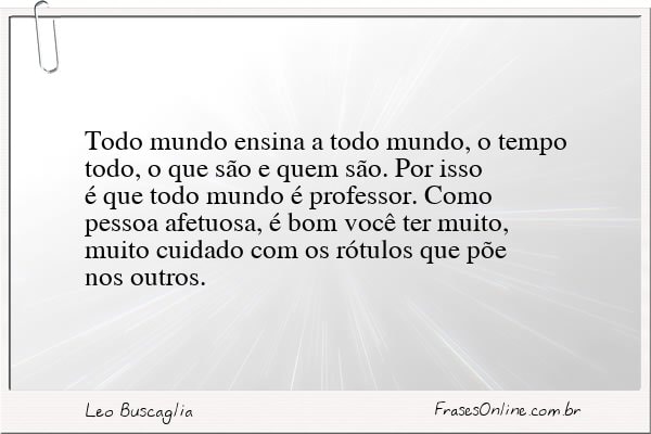 Frase de Leo Buscaglia