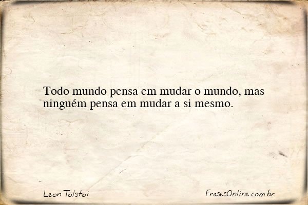 Frase de Leon Tolstoi