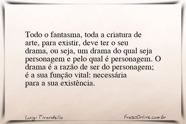 Frase de Luigi Pirandello