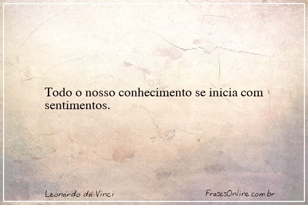 Frase de Leonardo da Vinci