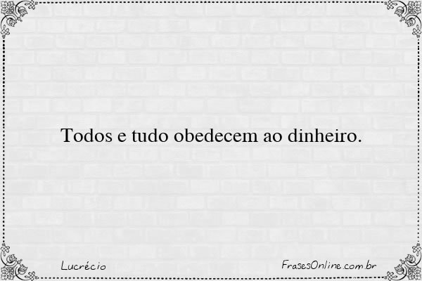 Frase de Lucrécio