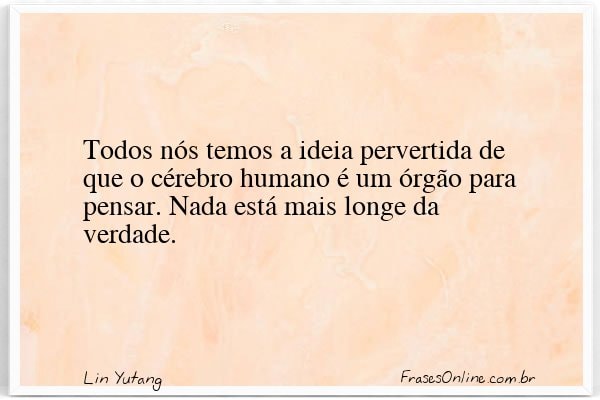 Frase de Lin Yutang