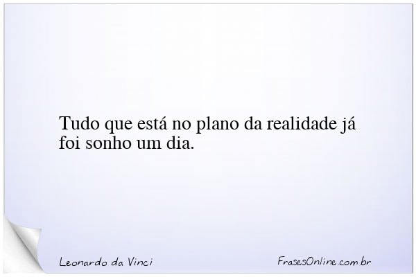 Frase de Leonardo da Vinci