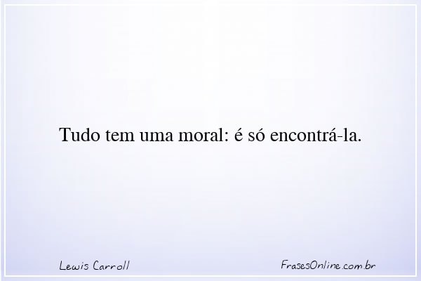 Frase de Lewis Carroll