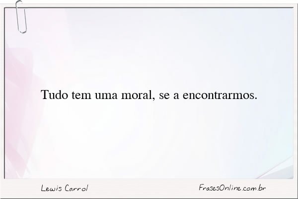 Frase de Lewis Carrol