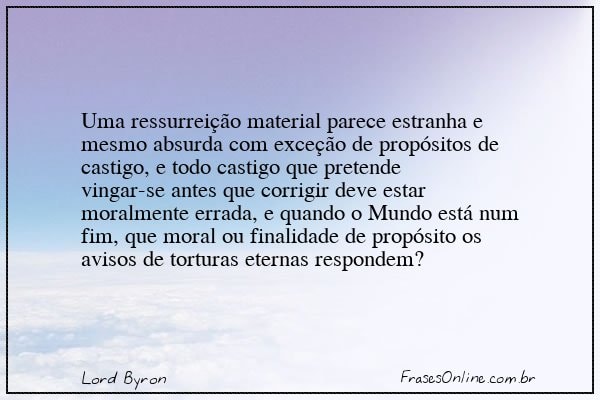 Frase de Lord Byron