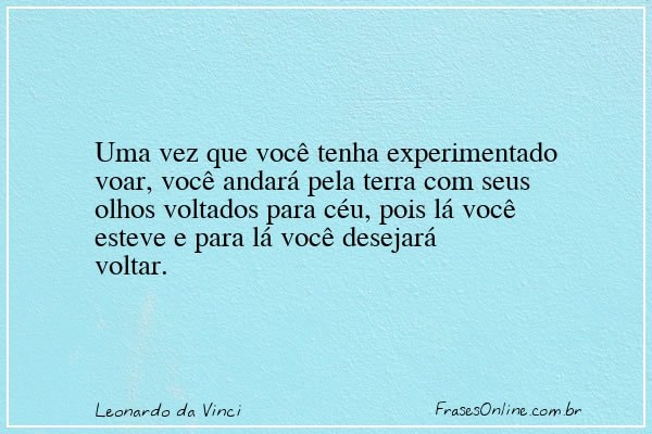 Frase de Leonardo da Vinci