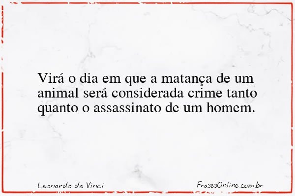 Frase de Leonardo da Vinci