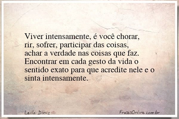 Frase de Leila Diniz
