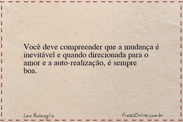 Frase de Leo Buscaglia