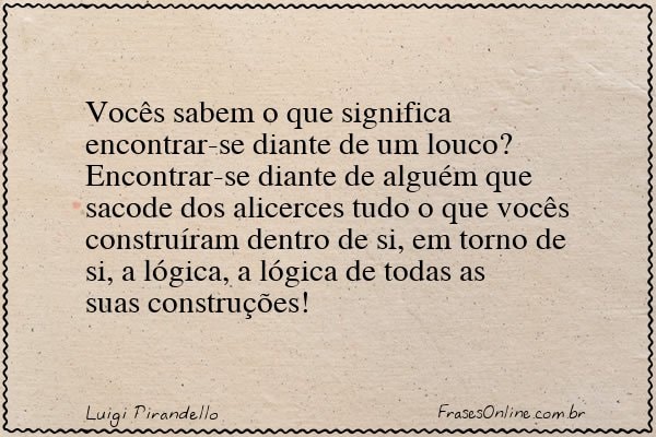 Frase de Luigi Pirandello