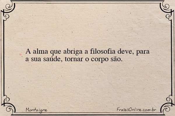 Frase de Montaigne