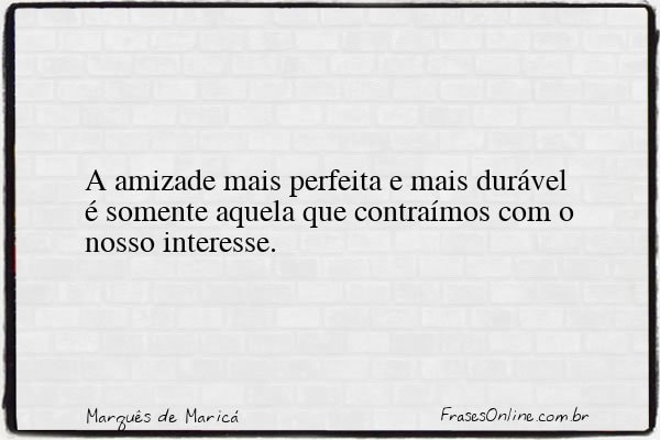 Frase de Marquês de Maricá