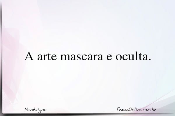Frase de Montaigne