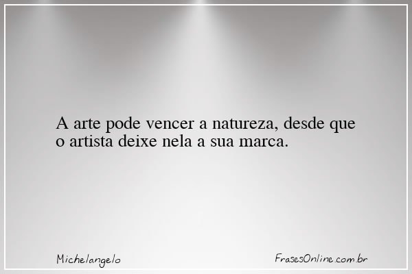 Frase de Michelangelo
