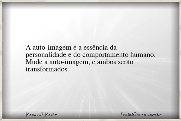 Frase de Maxwell Maltz
