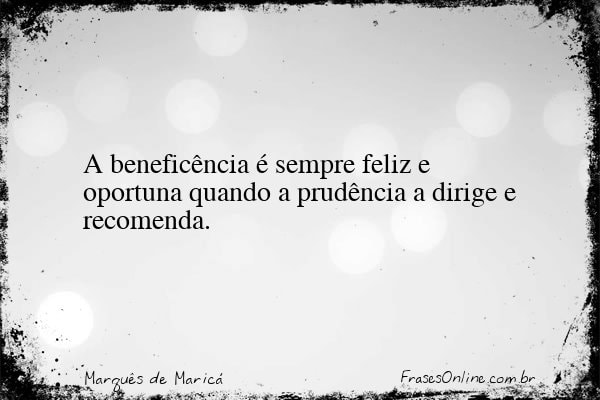 Frase de Marquês de Maricá